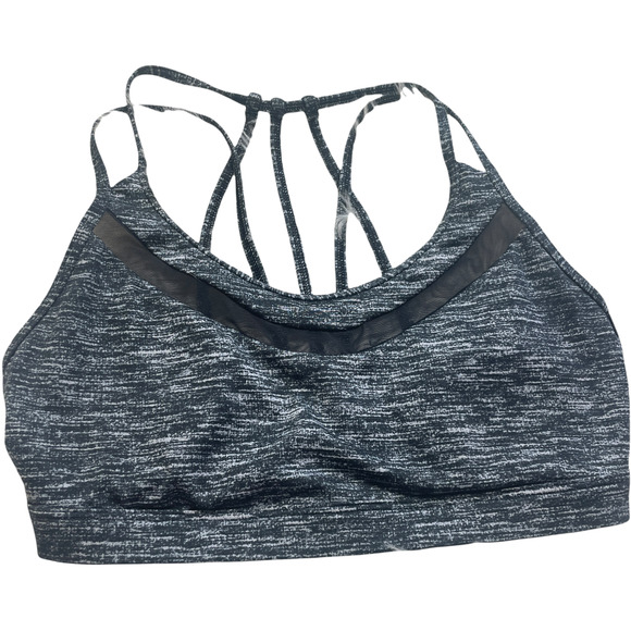 Victoria's Secret Sport Strapy Mesh Gray Space Dye Sports Bra Size Small - Picture 3 of 7